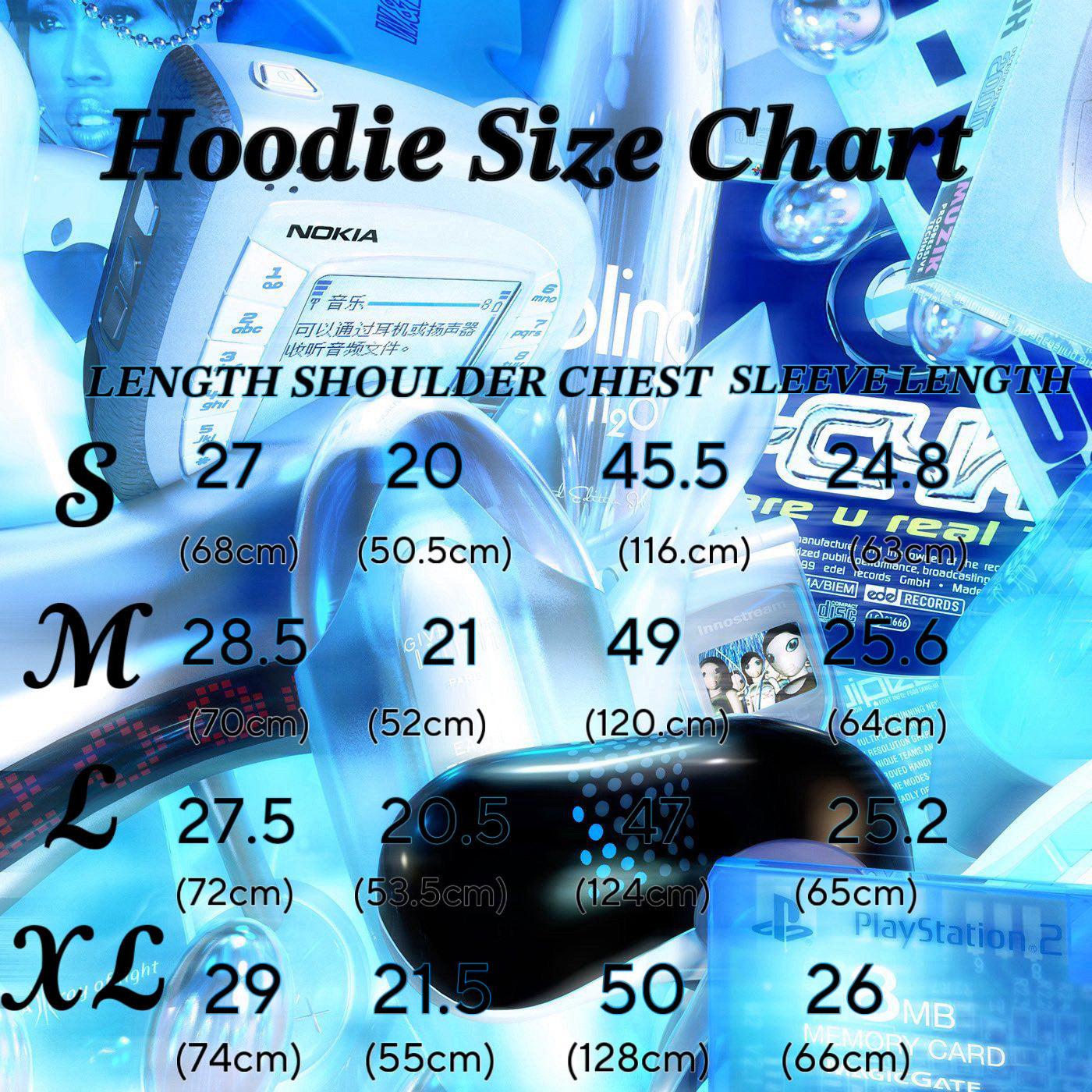 CyberLee Double-way Zip Rhinestone Hoodie (Ready to Ship)