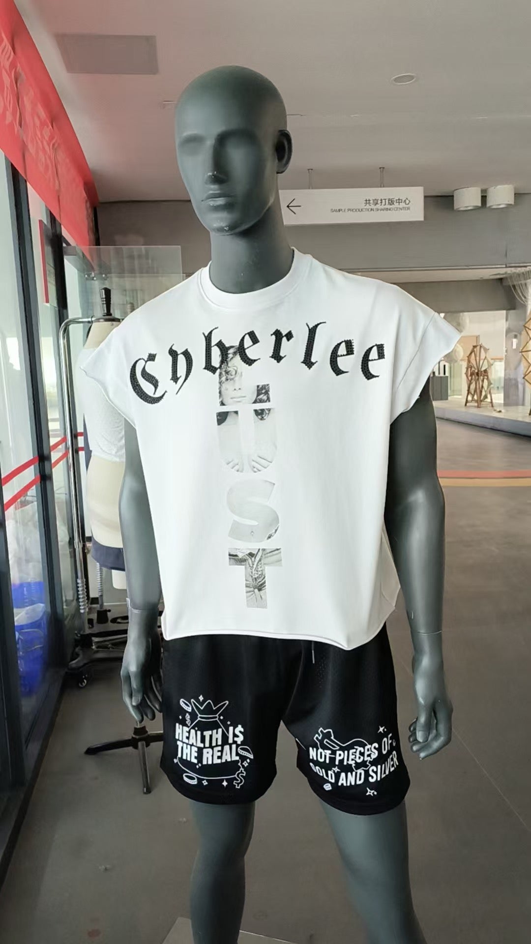 Rhinestone Cyber Lee Lust shirt (Ready to Ship)