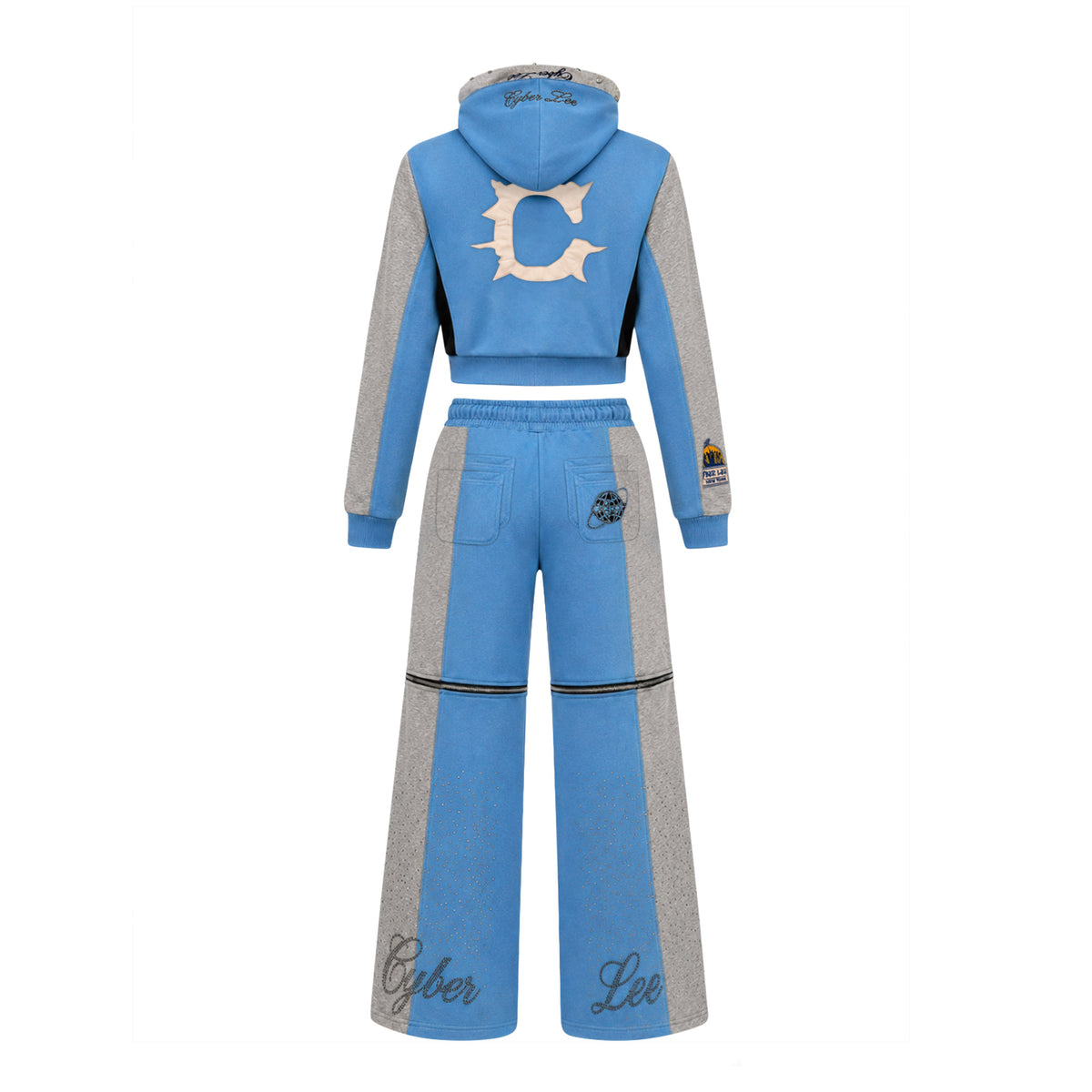 Blue/ Gray Cyber Tracksuit