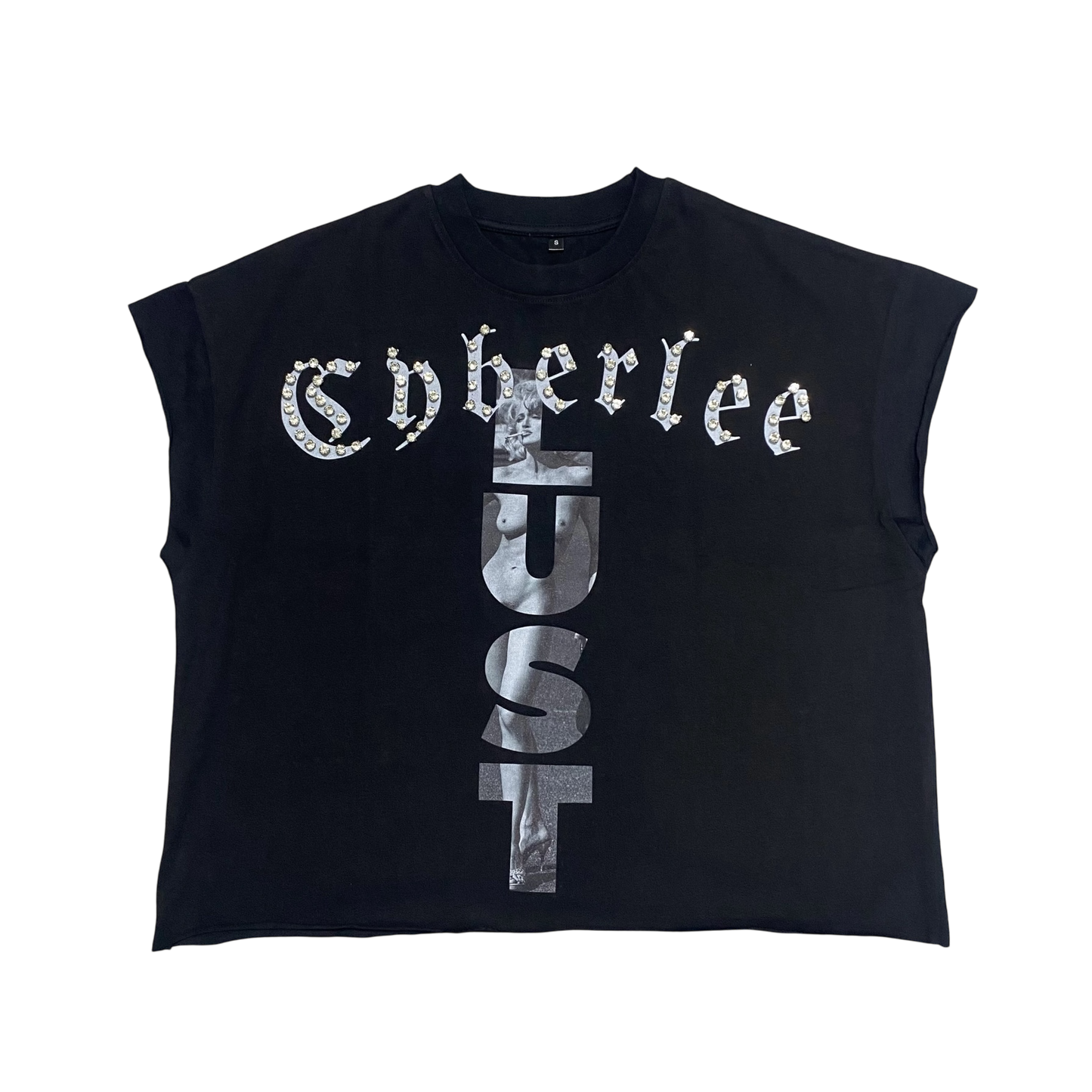 Rhinestone Cyber Lee Lust shirt (Ready to Ship)