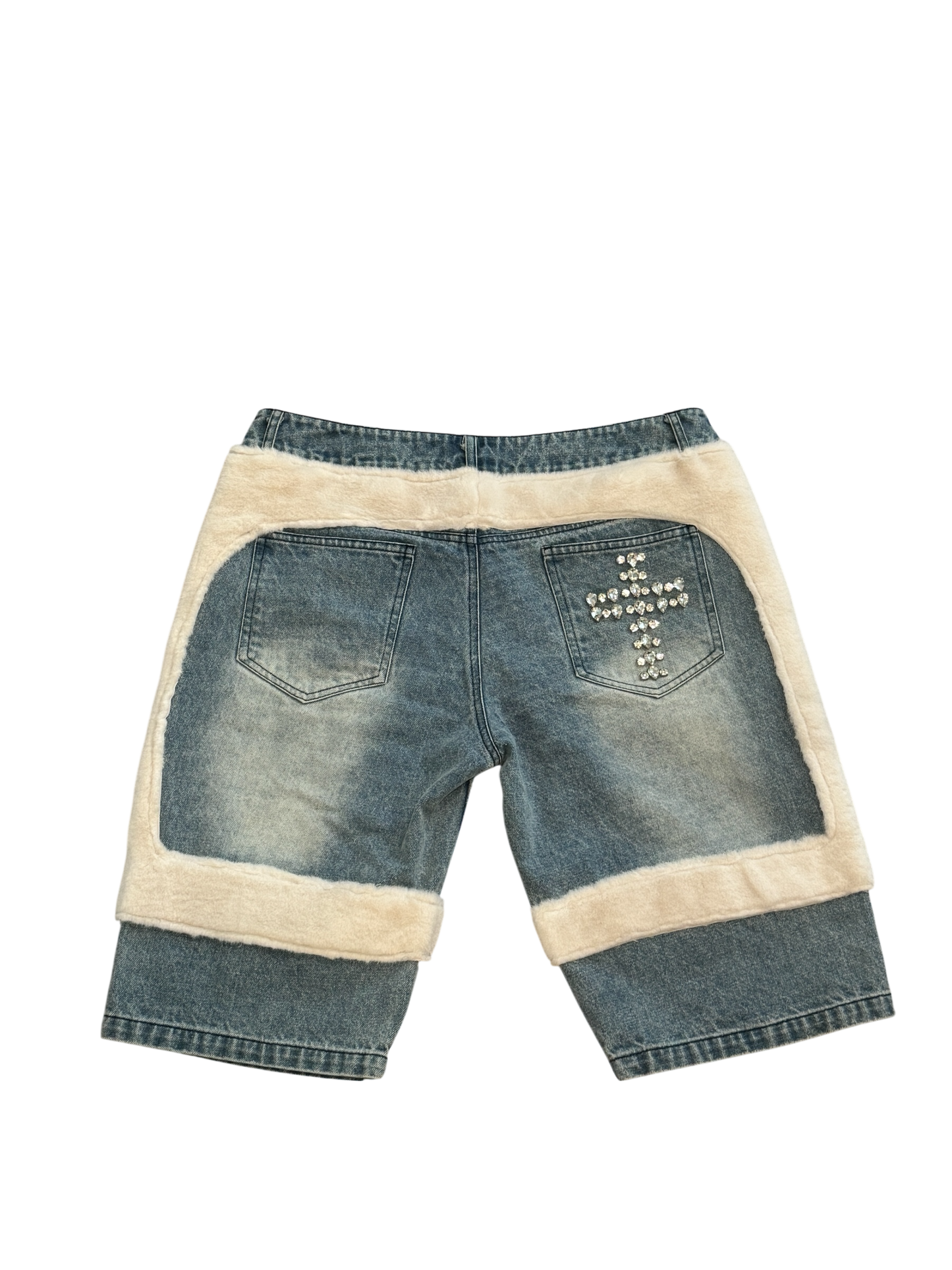 Iced Out CyberLee Jorts