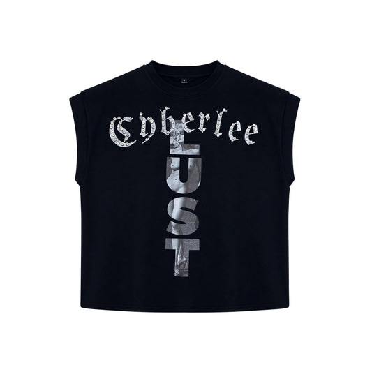 Rhinestone Cyber Lee Lust shirt (Ready to Ship)