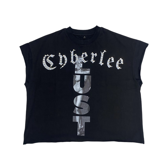 Rhinestone Cyber Lee Lust shirt (Ready to Ship)