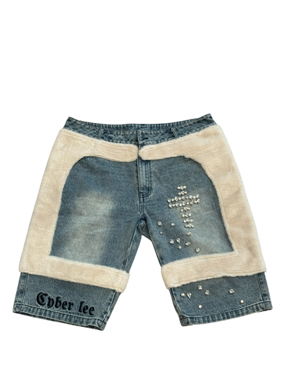 Iced Out CyberLee Jorts