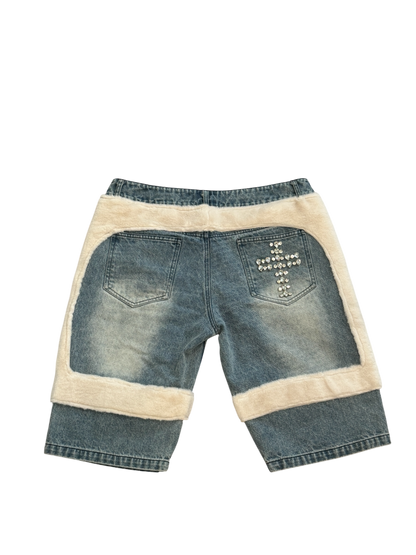 Iced Out CyberLee Jorts